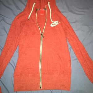 Orange Nike hoodie